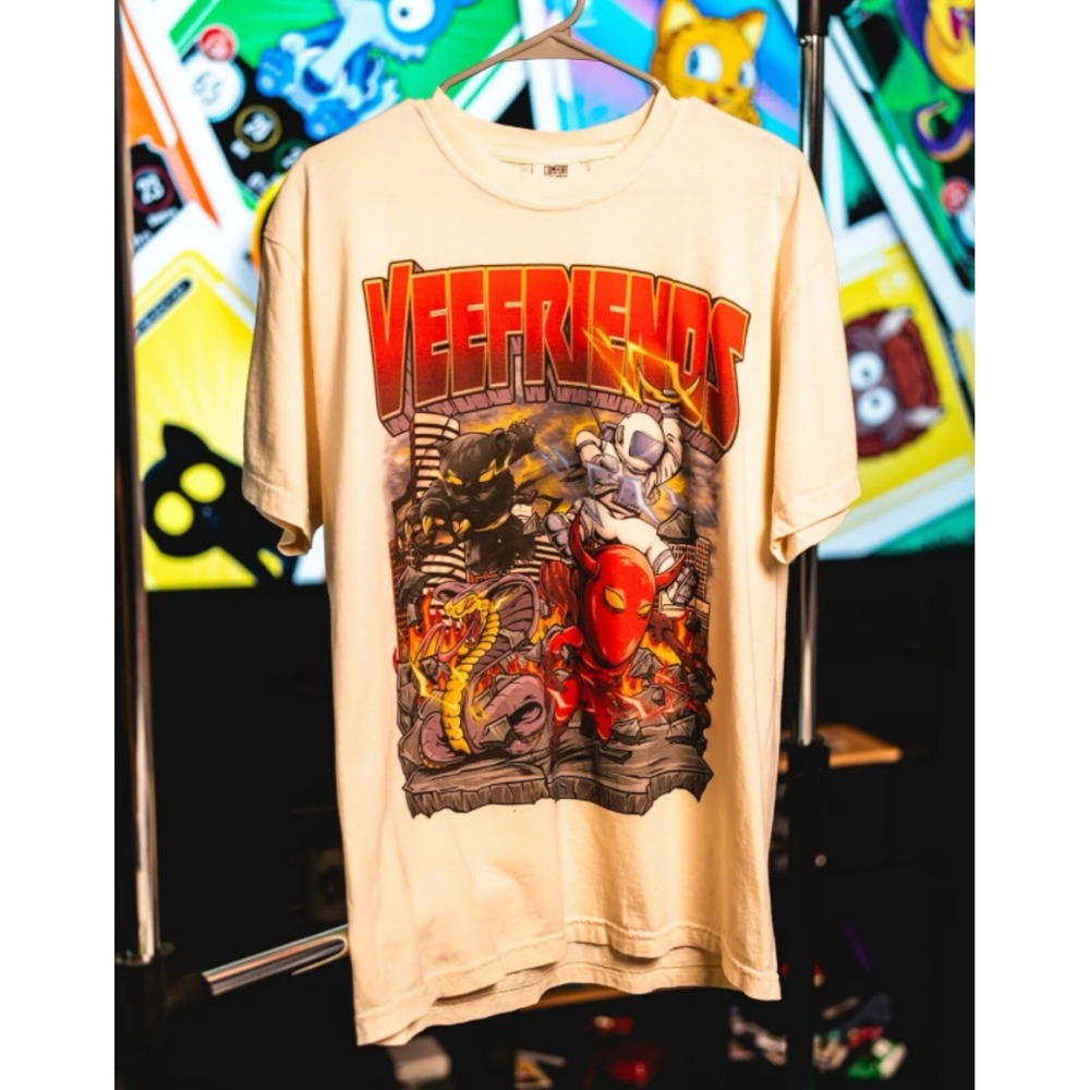 Veefriends Retro Tee Cream Large SOLD OUT Planet Euphoria 90s Style Garyvee L